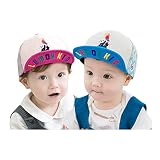 ZSY For U ベビー 赤ちゃん お出かけ用品帽子 キャップハット 子ども 子供 日差し UV コットン 男の子　女の子 お出かけ 紫外線対策 かわいい動物柄　1-5歳wmtmz26 (ローズ)