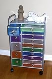 4D Concepts 22-Inch 15-Drawer Rolling Storage, Multi Color-Drawers [並行輸入品]