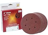 Sungold Abrasives 32505 6-Inch by 6 Hole 60 Grit HeavyWeight Paper Premium F-Weight Paper PSA Stick-