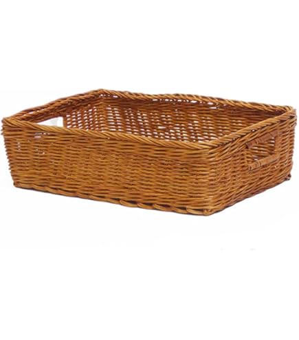 Amazon.co.jp: 型番4003 籐かごバスケット 良質ラタン 整理カゴ A4収納