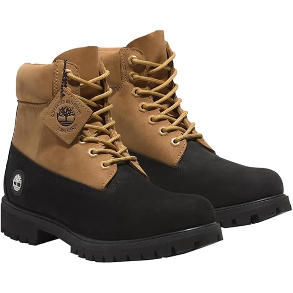 Amazon | Timberland メンズ 6インチ クラシックブーツ, 小麦/格子縞