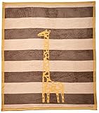 Arus Baby Turkish Cotton Blend Blanket Yellow Giraffe 30x40 inches [並行輸入品]
