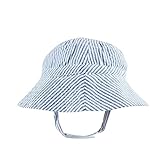 ラッフルバッツ 帽子 rufflebutts 日よけ ベビー帽子 ベビーハット シアサッカーブルー （サイズ：6-12m、カラー：Blue） [並行輸入品]