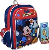 Disney Mickey Mouse Deluxe 16" Backpack With Bonus 6Pk Mickey Pencils [並行輸入品]