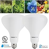 植物成長ライト電球、フルスペクトル水耕栽培植物、120 °洪水ライト天井照明屋内照明器具、濡れ場所、ul-listed、5年保証 BR40 JCGRL-14W2PBR40
