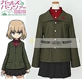 【i-cos】 ガールズ＆パンツァー 劇場版 プラウダ高校制服 コスプレ衣装 変装 仮装 コスチューム (L, 女性)