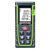 ieGeek レーザー距離計 40m 携帯型 距離 面積 体積 容積 ピタゴラス（辺測定） 連続測定 自動計算 LCDデジタル表示 バックライト付き 防塵 防水