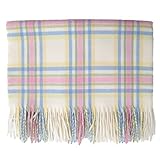 English Stroller Blanket ~ Pastel Plaid by Prince of Scots