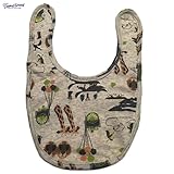 オーシャン＆グラウンド｜ベビースタイ｜アニマル柄｜オレンジ