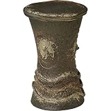 信楽焼　信楽BEST SELECTION　フラワースタンド・黒釉白窯肌花台（全高42cm×全幅29cm）
