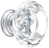 HOSL 30 mmクリスタルガラスダイヤモンド形状キャビネットノブ引き出しプルハンドルキッチン( 10個パック)