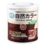 アトムハウスペイント 水性自然カラー(天然油脂ステイン) 1.6L レッドオーク