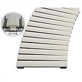 ミヅシマ工業　樹脂製グレーチング　フリーハードルMG　♯201～250　　201～250mm×2m×25mm　433-0030　※受け枠別途 オフホワイト　曲線用