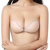 [jolifavori] 激盛り ヌードブラ シリコンブラ ブラジャー 補正下着 (ベージュ, S)