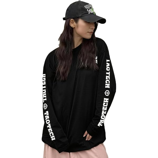 Amazon | [TaoTech] ロングスリーブTシャツ 裾切替え ペイズリー