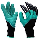 Bee2roc ガーデングローブ ガーデニング手袋 掘りと植栽用防刃グローブ ガーデニング用手袋 爪付き作業手袋 園芸用具 1ペア