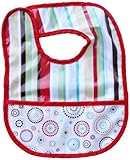 Caden Lane Classic Collection Stripe Coated Bib, Red by Caden Lane [並行輸入品]