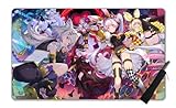 プレイマット アニメグッズト TCG万能 専用 高級 遊戯王 Ｍ∀ＬＩＣＥ カードゲーム ザイズ 60ｘ35cm 収納袋付き ハコクラフト (E) [並行輸入品]
