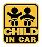 ナポレックス(Napolex) 車用 きれいにはがせる外貼りステッカー CHILD IN CAR SF-40