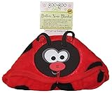 Goo-Goo Baby Button Nose Kid's Hooded Blanket and Towel Warm Soft Fleece Character Blanket Ladybug 0