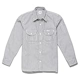(リー) Lee レディース ワーク長袖シャツ LWS43001 18 ホワイト×ブルー XL