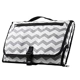 ejiasu旅行Changing Mat Diaperクラッチベビーポータブル変更パッド防水Nappy Changing Station軽量旅行駅キットfor Baby Diapering withフ