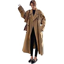 Amazon | [TRVELBETT] 超ロングコート トレンチコート