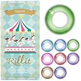 クオリテ リリット ワンデー 【6枚入】 度あり/度なし 全8色 コスプレ カラコン カラーコンタクト 緑 グリーン わがままリーフ ±0.00 度なし