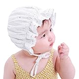 ベビー帽子 かわいい 星柄 赤ちゃんハット 幼児 新生児 帽子 春夏 48cm 男の子 女の子 日よけ UVカット コットン素材 通気性良い 出産祝い 誕生日 プレゼント ホワイトホワイト