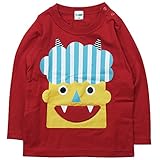 《春夏対応》 CHEEK ROOM(チイクルーム)  製品洗い加工済み42/2天竺おに長袖Tシャツ 100cm/RE NO.B-470213