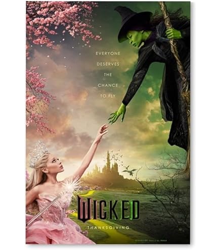 Amazon.co.jp: 映画ポスター ウィキッド ふたりの魔女 Wicked 24×36