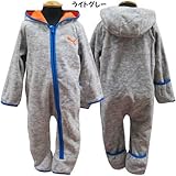 PUMA プーマ ベビー フリース カバーオール オールインワン - ライトグレー/3/6M＝65～70cm
