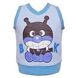 2014年 春物 アンパンマン　おすわり柄 Ｖネックベスト ANPANMAN サックス◇80cm