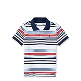 ポロラルフローレン ポニー付 ストライプコットン 半袖ポロシャツ ホワイトマルチ (男の子12～24か月用) 12M [並行輸入品]