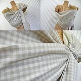 【ユーザックスリング】 M-180 綿45％ 麻55％ 　チェック柄