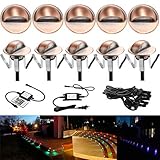 足元ライト FVTLED 階段ライト DC12V IP65 0.4Wクラシック 良い雰囲気 超高輝度 ナイトライト 室内照明 玄関 階段 廊下 高品質な亜鉛合金製 CE RoHS認証 (多色)