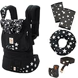 Ergobaby SG新仕様 【日本正規品保証　日本限定ベビーウエストベルト付】エルゴベビー・ベビーキャリア ナイトスカイ ベビーまくらセット（よだれパッド＋ドーナツ枕付き）