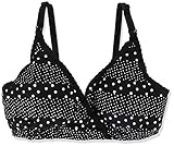 マミールナ ドットボーダーCup付ブラトップ L ブラック №71051