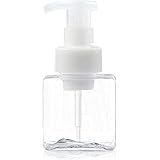泡ボトル フォームボトル ハンドソープ用 250ml 四角 洗剤用詰め替え容器 泡ポンプボトル 詰替ボトル 泡ハンドソープ ボディソープ 洗顔フォーム (クリア-250ml)