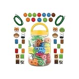 Stephen Joseph Zoo Jumbo Wooden Bead Set おもちゃ [並行輸入品]