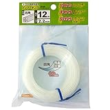 三洋テグス 草刈用ナイロンコード トリマーキング 白 正四角形 汎用コード 2.2mm×12m巻 SC22SN-12