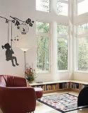 ガールズonスイング子供デカール男の子部屋女の子ルーム保育園Ideaキッズ装飾壁デカールアートビニールステッカーtr491