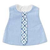 (チャックル) chuckle *ボンシュシュ*チェック柄ネクタイ風スタイ 水色 サイズなし P8518-00-30