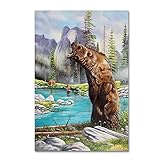 Grizzly by Geno Peoples、22 x 81 cmキャンバス壁アート