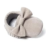 Tonsee ベビー シューズ 可愛い タッセル ファーストシューズ 柔らか 幼児の靴 (11cm, グレー)