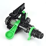 DN15 スプリンクラー フルサークル式 360度散水 庭 芝生 植物 農作物 散水 水やり 便利 灌漑ツール 圧力スプリンクラー ABSプラスッチク製