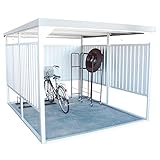 ダイマツ 多目的万能物置 サイクルハウス 物置 自転車 バイク 収納 屋外 シルバー DM-20