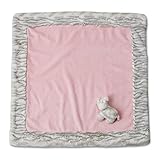 Nat and Jules Blanket and Zebra Rattle Set, Pink by DEMDACO [並行輸入品]