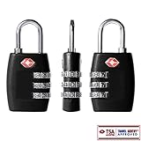 XCSOURCE 2pcs TSA 335B 旅行荷物スーツケース コンビネーション 3桁 南京錠　ブラック HS259