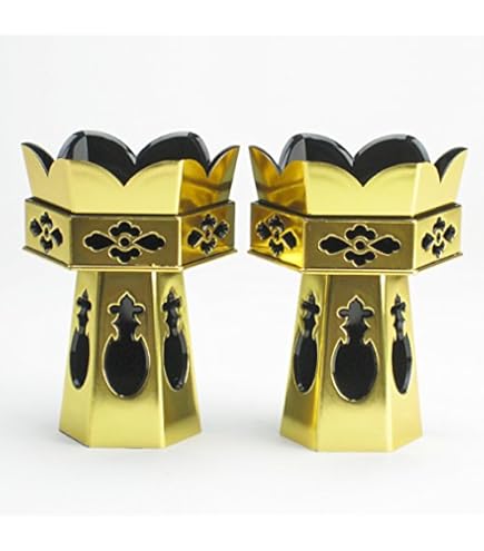 ▽ 浄土真宗 大谷派 供笥 蓮水彩色入 本金箔押 1対